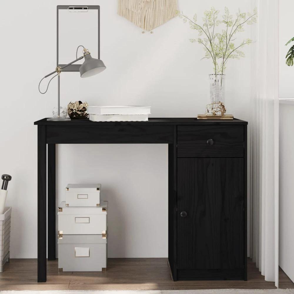 Desk 100x50x75 cm Solid Wood Pine vidaXL by vidaXL