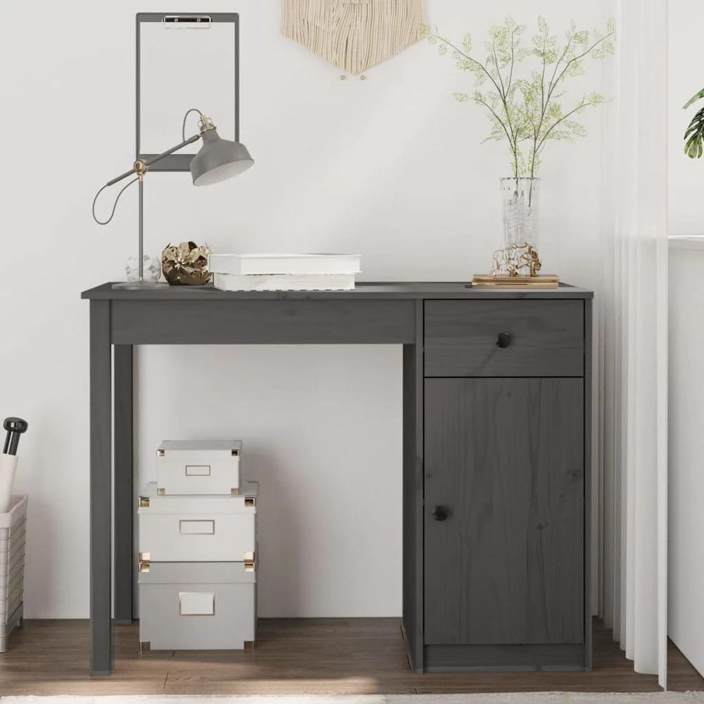 Desk 100x50x75 cm Solid Wood Pine vidaXL by vidaXL