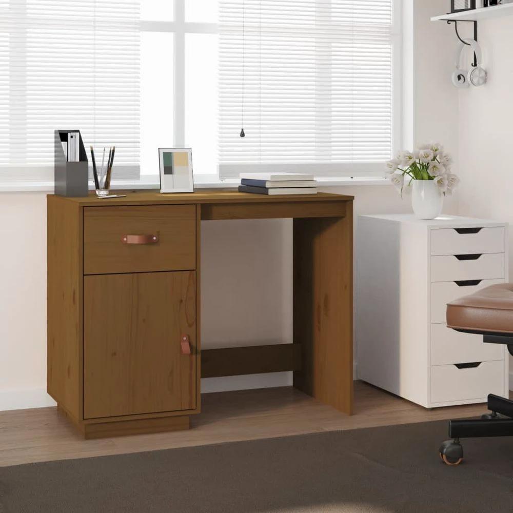 vidaXL Desk 95x50x75 cm vidaXL Solid Wood Pine - Desks Desk