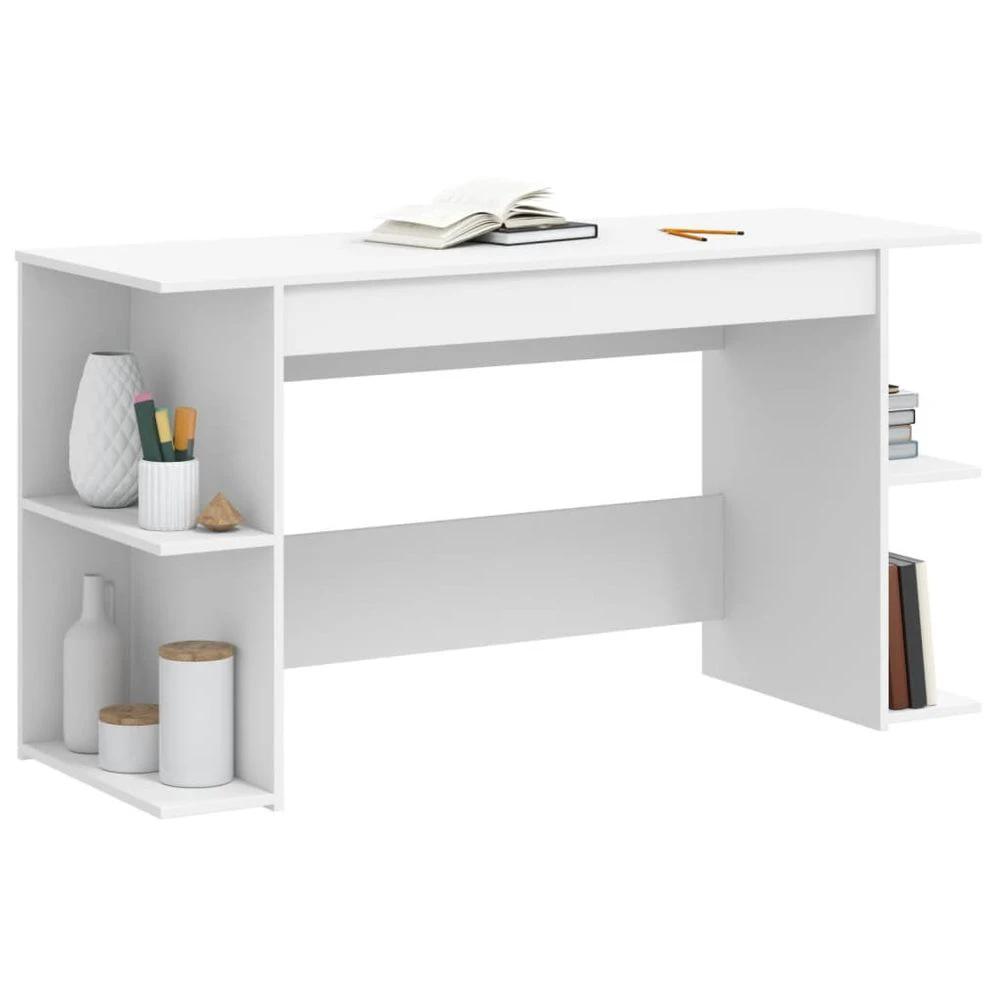 vidaXL Desk White 140x50x75 cm vidaXL Engineered Wood - Desks Desk