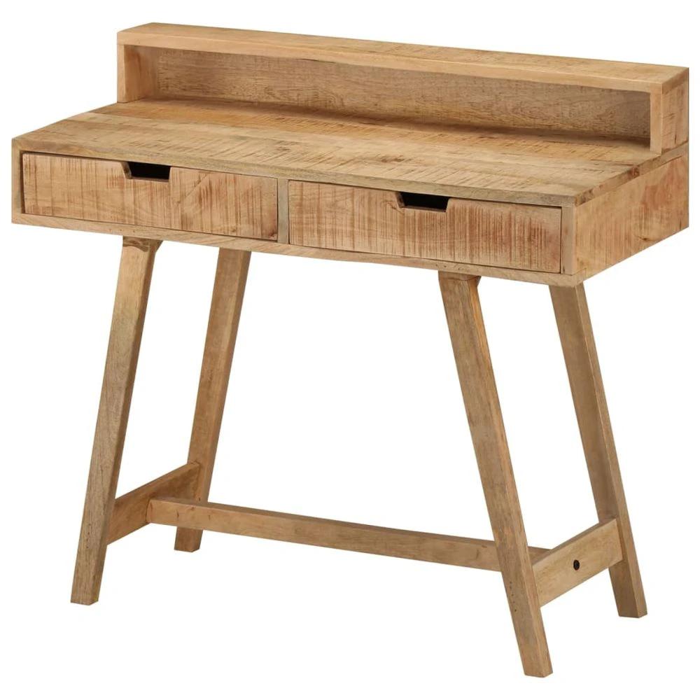 vidaXL vidaXL Desk 100x45x90 cm Solid Rough Mango Wood - Desks Desk