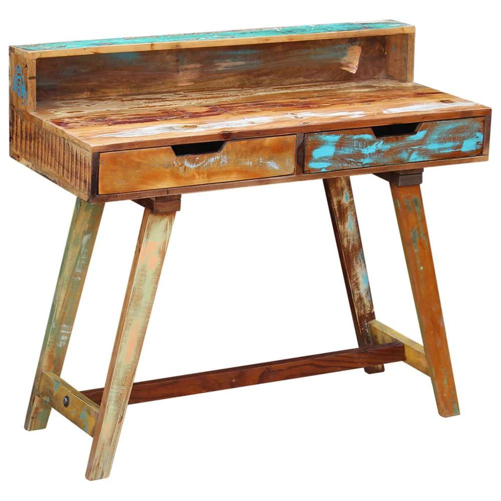 vidaXL vidaXL Desk 100x45x90 cm Solid Rough Mango Wood - Desks Desk