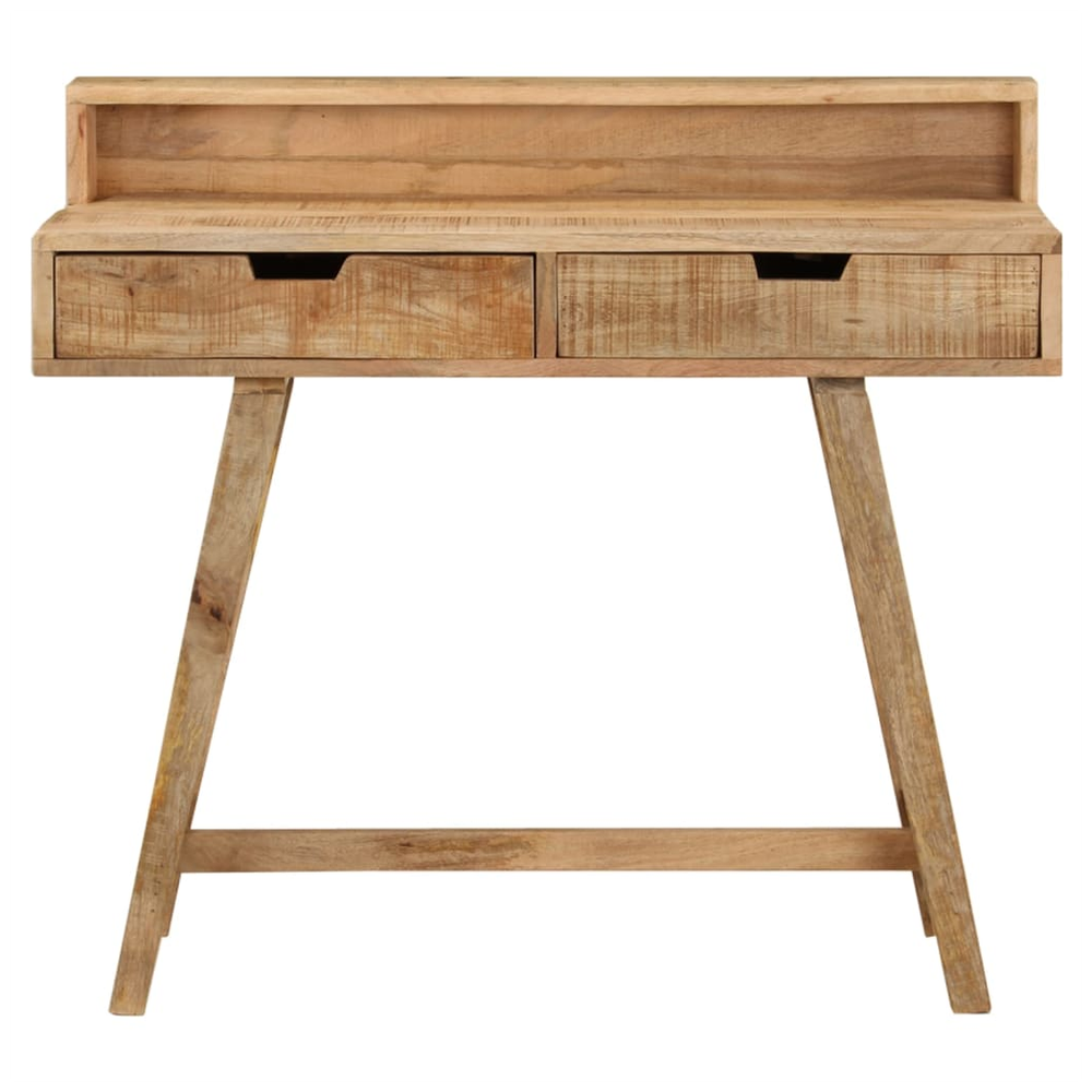 vidaXL vidaXL Desk 100x45x90 cm Solid Rough Mango Wood - Desks Desk