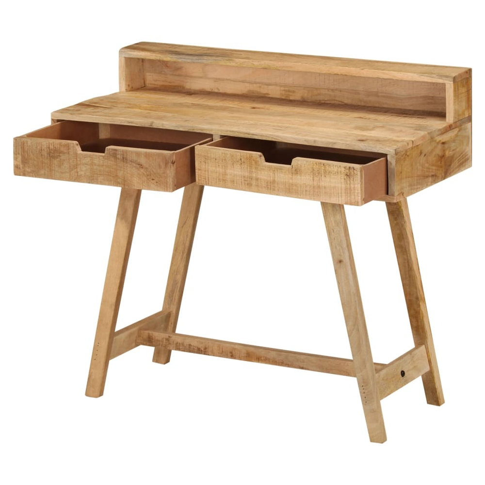 vidaXL vidaXL Desk 100x45x90 cm Solid Rough Mango Wood - Desks Desk