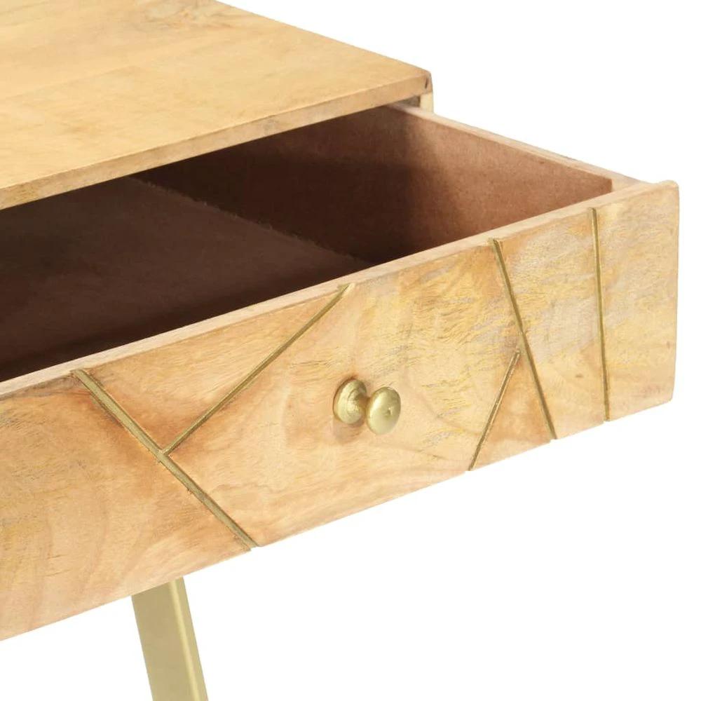 vidaXL Writing Desk with Drawers 100x55x75 cm Solid Mango Wood - Desks Desk