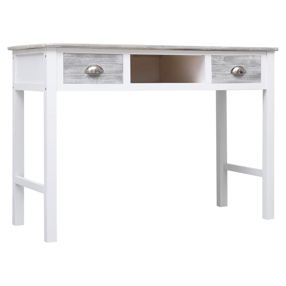 Writing Desk Grey 110x45x76 cm Wood by vidaXL