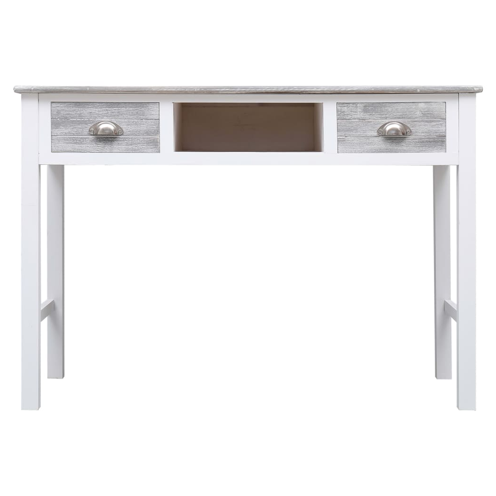 Writing Desk Grey 110x45x76 cm Wood by vidaXL