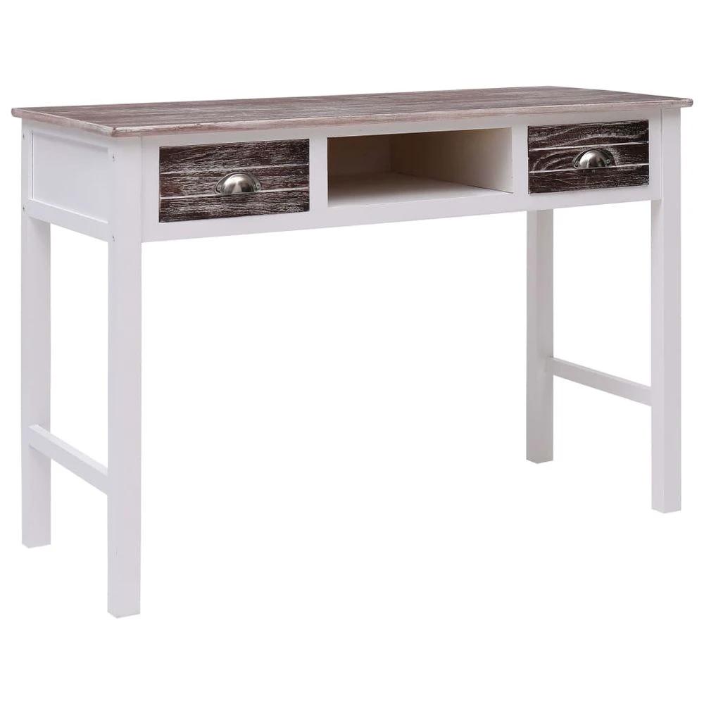 Writing Desk Grey 110x45x76 cm Wood by vidaXL