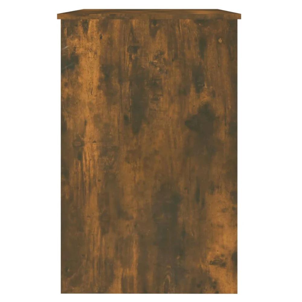 Desk Smoked Oak 100x50x76 cm vidaXL Engineered Wood by vidaXL