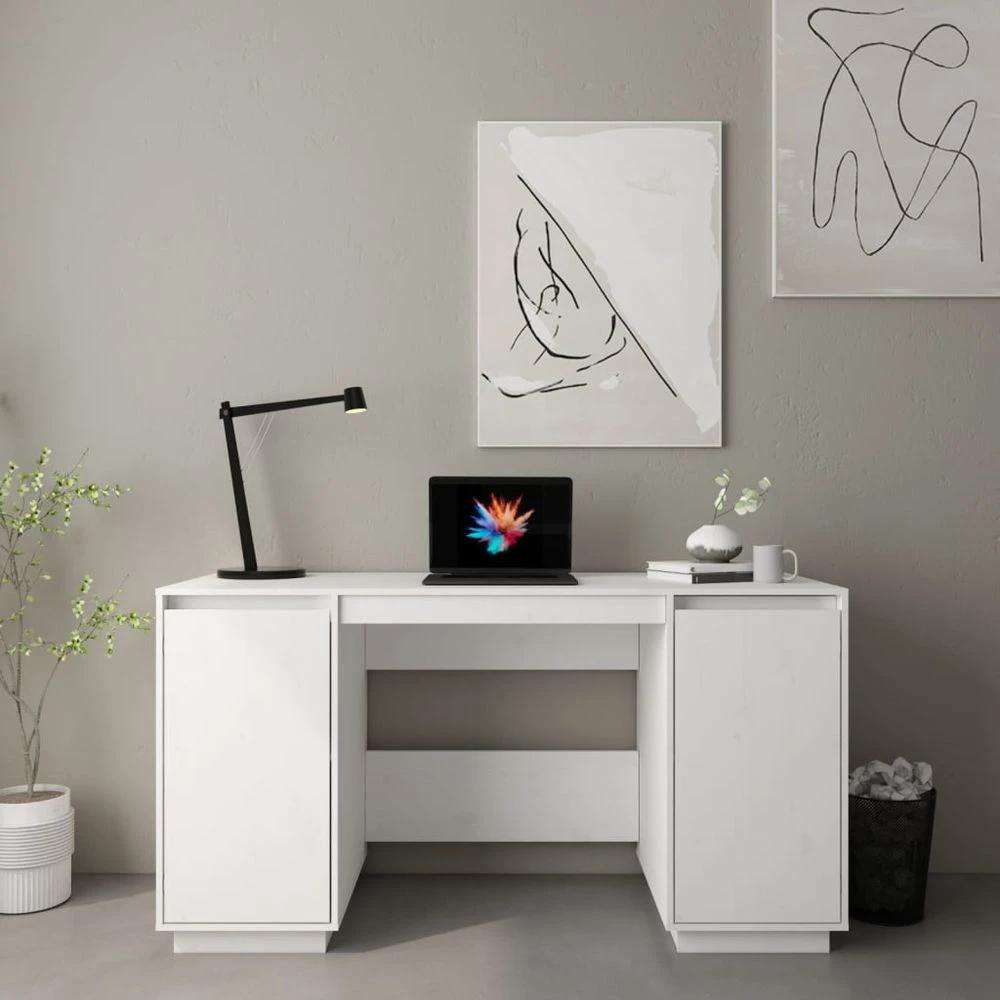 Desk 140x50x75 cm vidaXL Solid Wood Pine by vidaXL