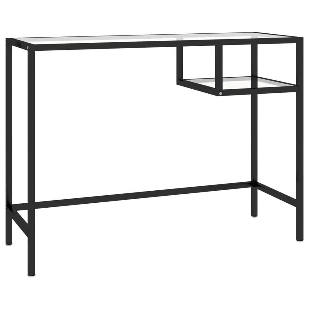 vidaXL Computer Desk Transparent 100x36x74 cm Glass vidaXL - Desks Desk