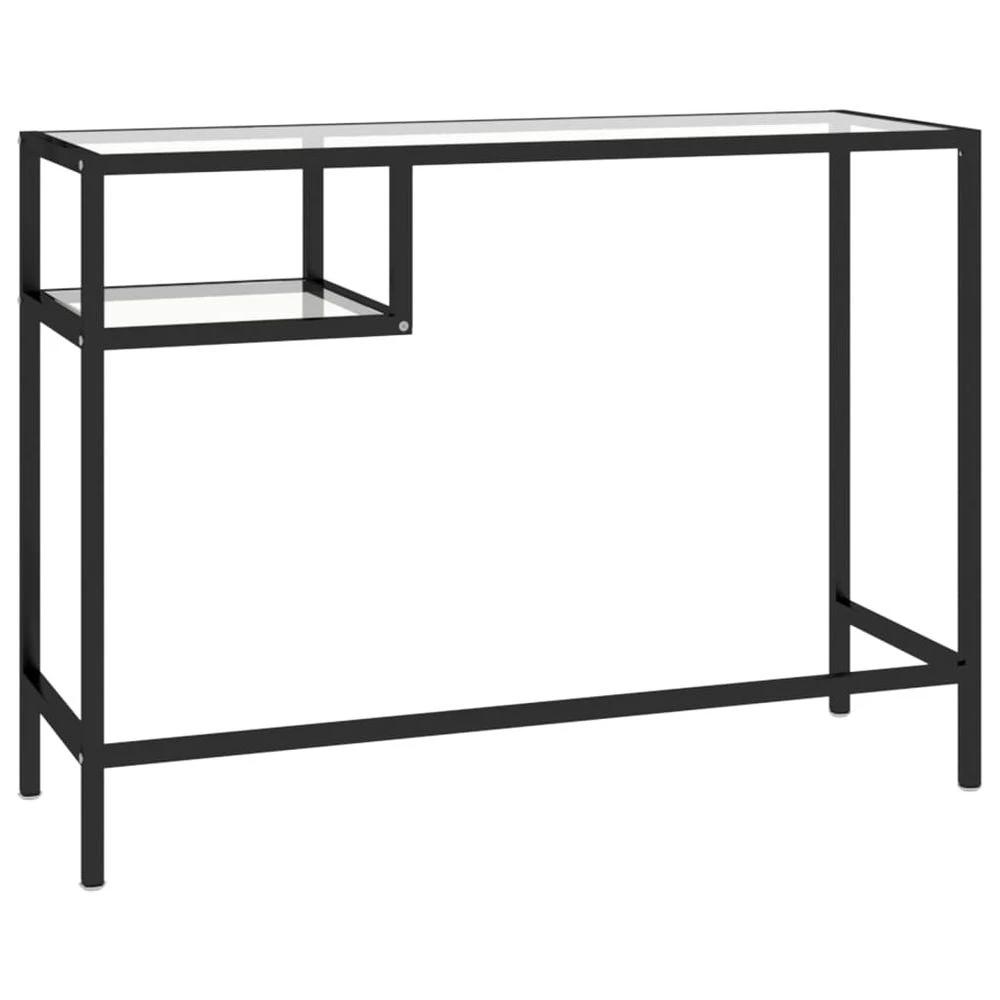 vidaXL Computer Desk Transparent 100x36x74 cm Glass vidaXL - Desks Desk