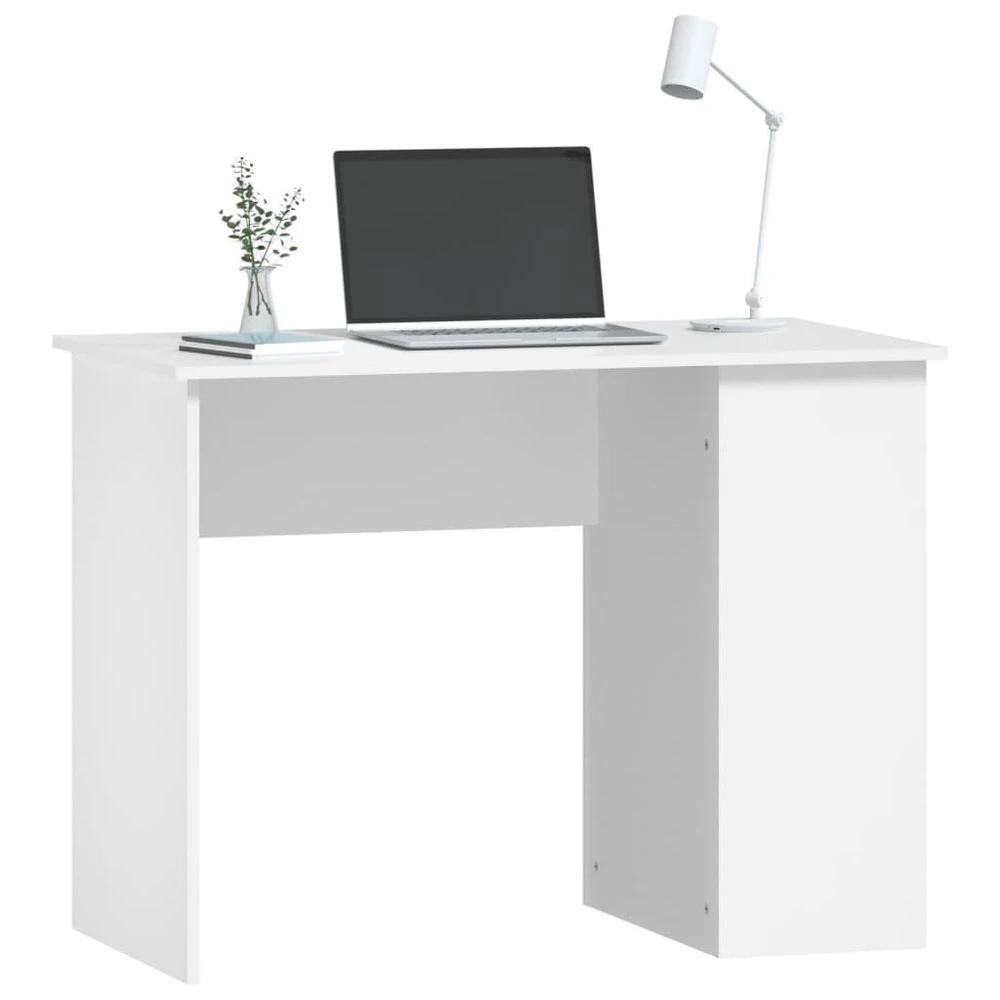 vidaXL Desk White 100x55x75 Engineered Wood - Desks Desk