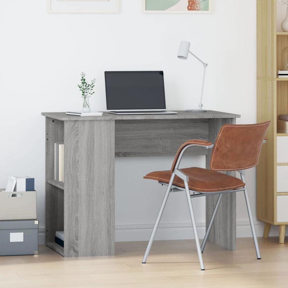 vidaXL Desk White 100x55x75 Engineered Wood - Desks Desk