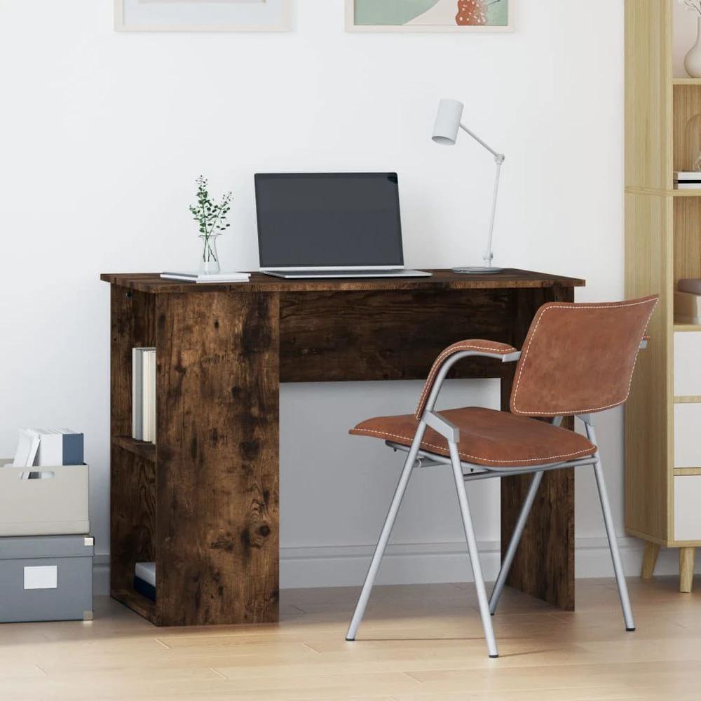 vidaXL Desk White 100x55x75 Engineered Wood - Desks Desk