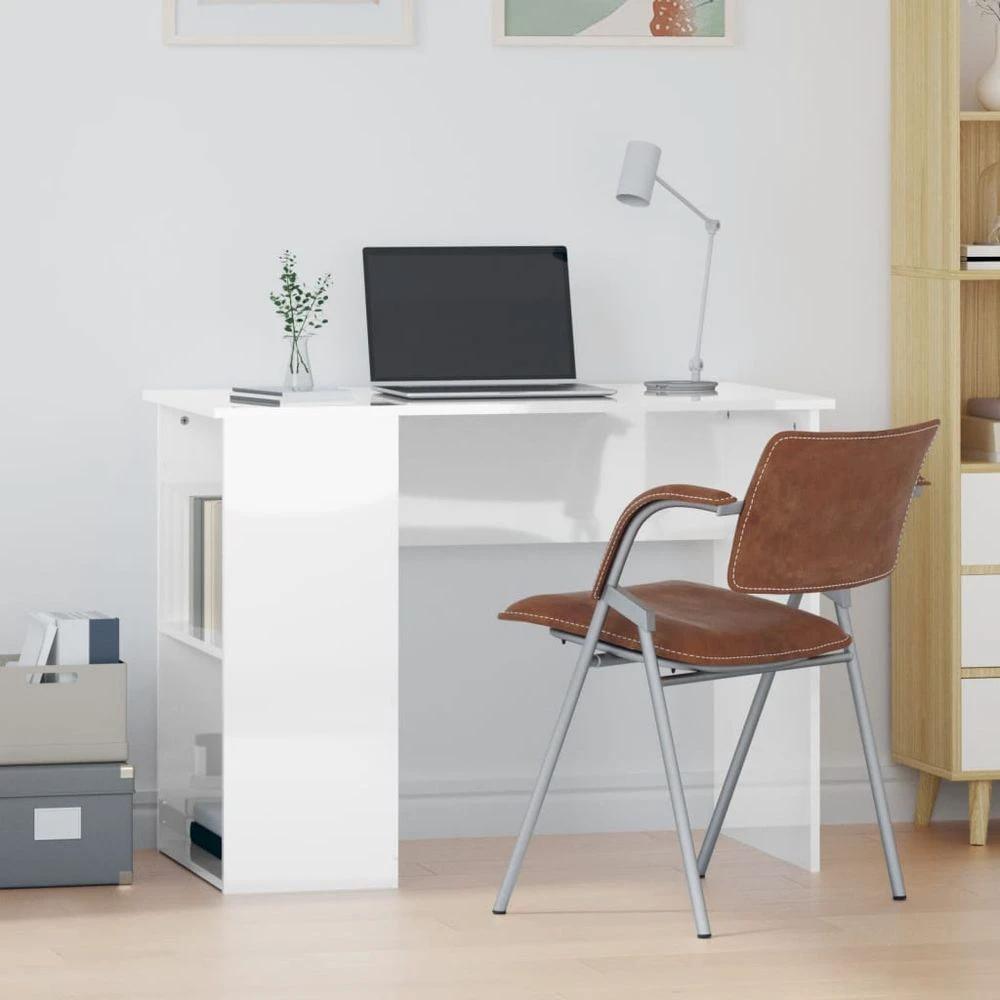 vidaXL Desk White 100x55x75 Engineered Wood - Desks Desk