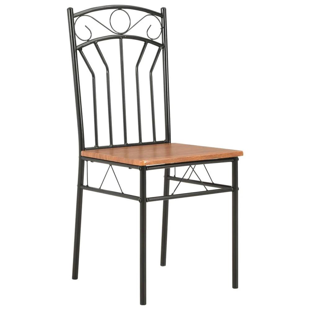 vidaXL Dining Chairs 6 pcs vidaXL Brown MDF - Uncategorized Dining Chairs