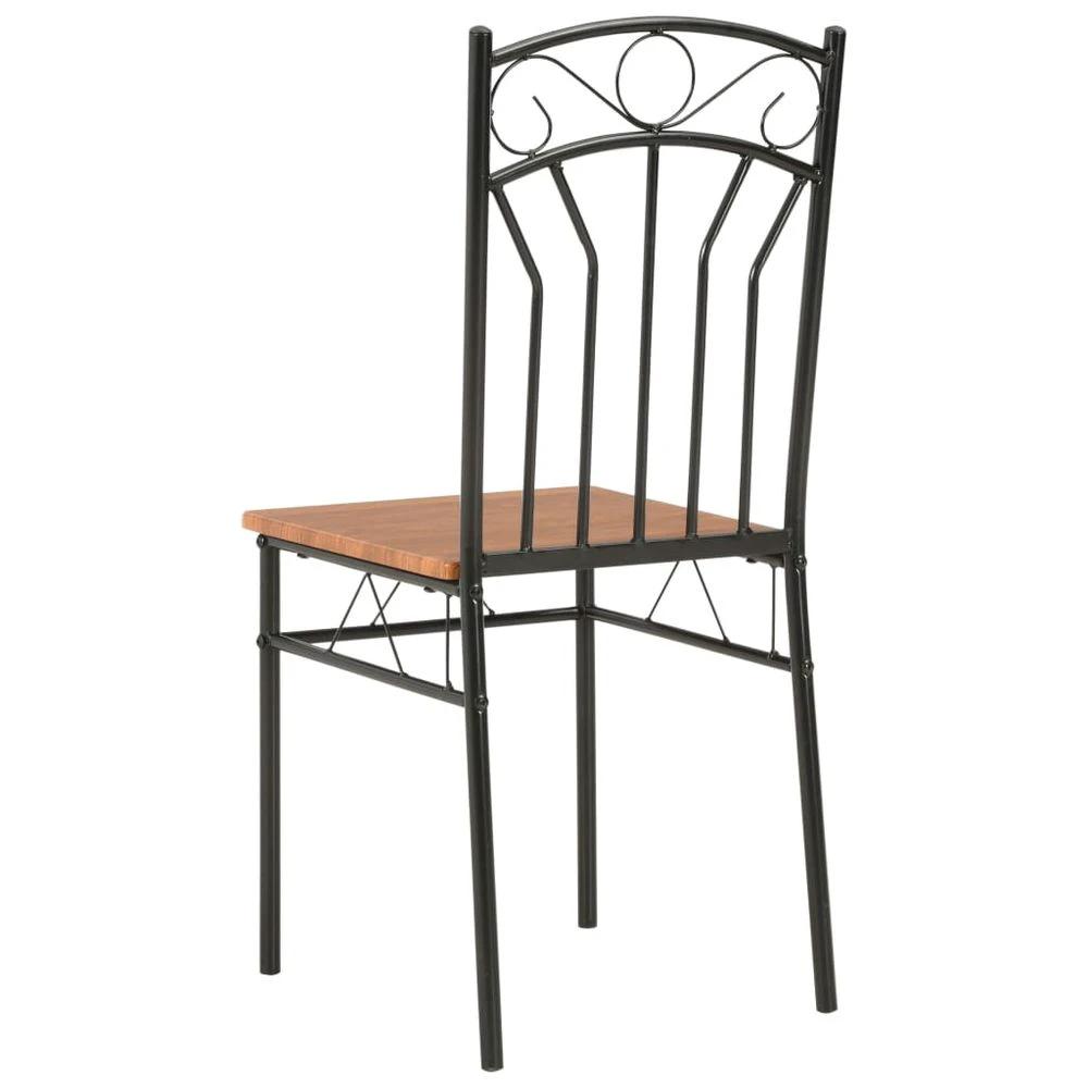vidaXL Dining Chairs 6 pcs vidaXL Brown MDF - Uncategorized Dining Chairs