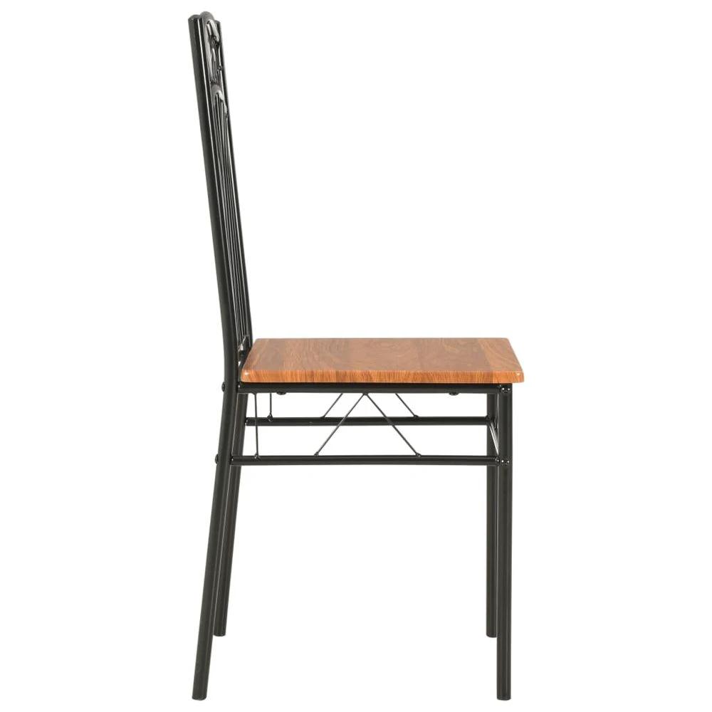 vidaXL Dining Chairs 6 pcs vidaXL Brown MDF - Uncategorized Dining Chairs