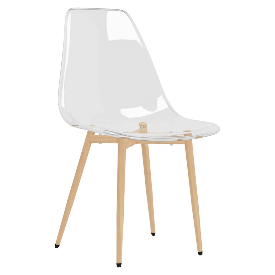 vidaXL Dining Chairs 2 pcs vidaXL Transparent PET - Uncategorized Dining Chairs