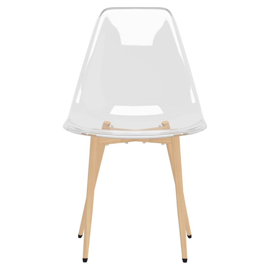 vidaXL Dining Chairs 2 pcs vidaXL Transparent PET - Uncategorized Dining Chairs