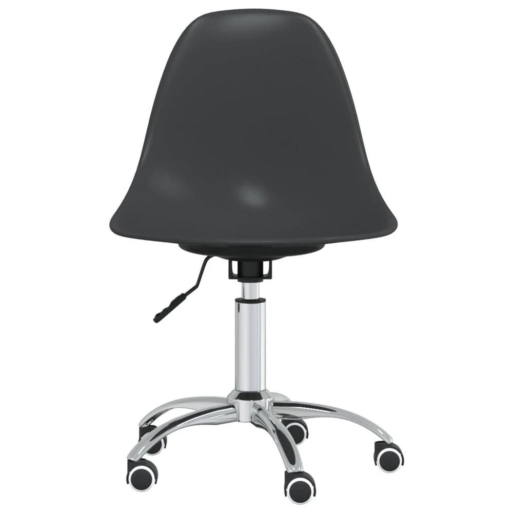 vidaXL Swivel Dining Chairs 2 pcs vidaXL Light Grey PP - Uncategorized Dining Chairs