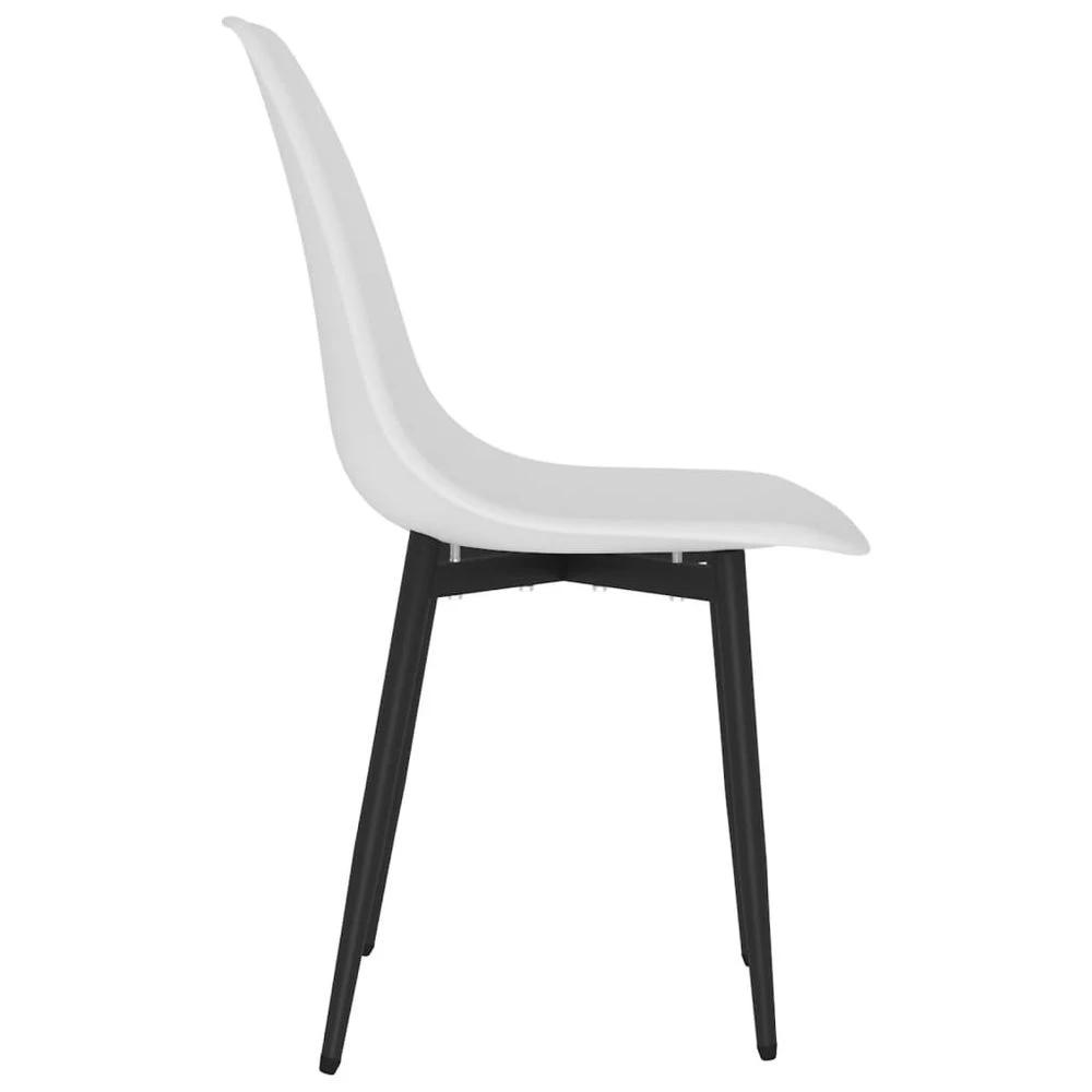 Dining Chairs 2 pcs vidaXL White PP by vidaXL