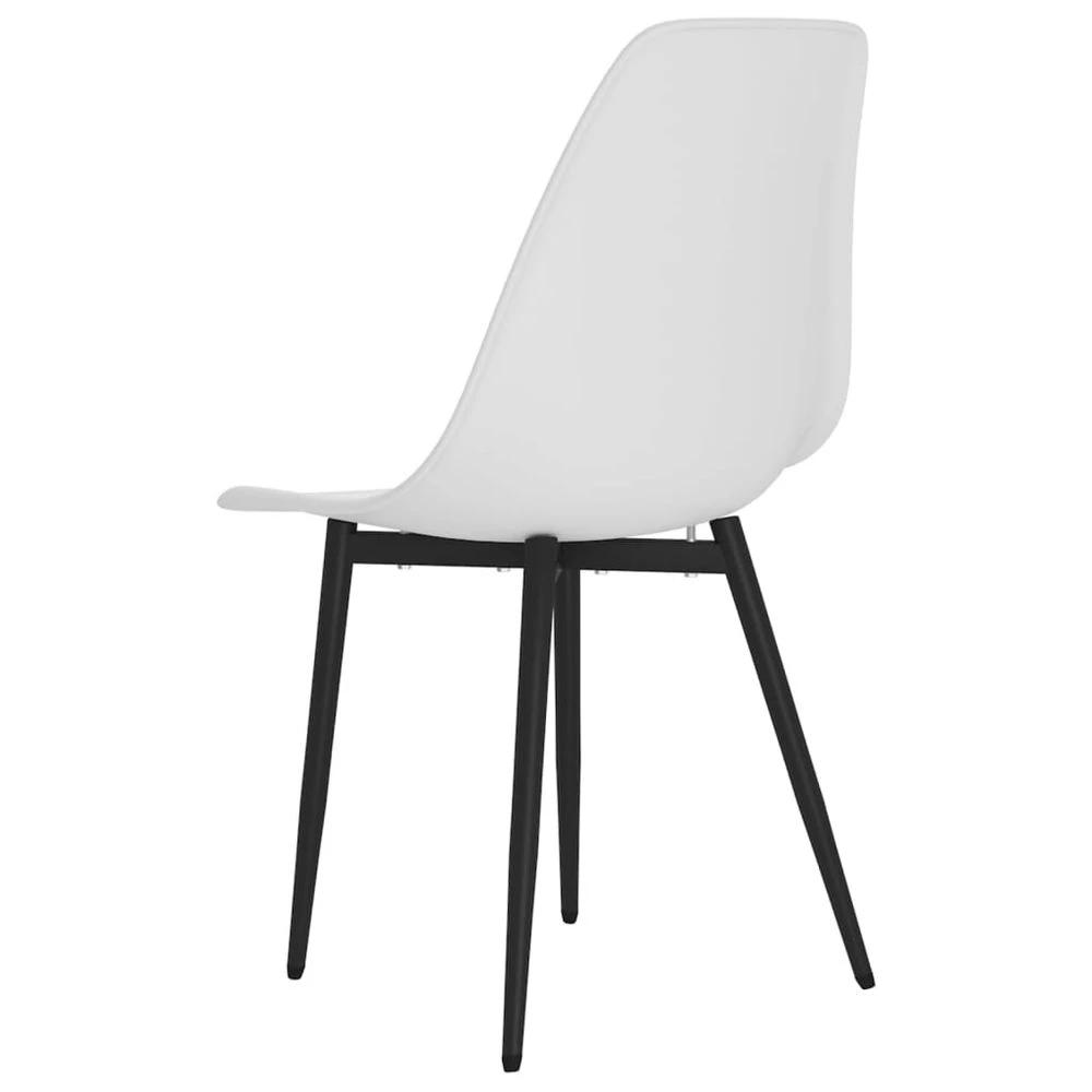 Dining Chairs 2 pcs vidaXL White PP by vidaXL