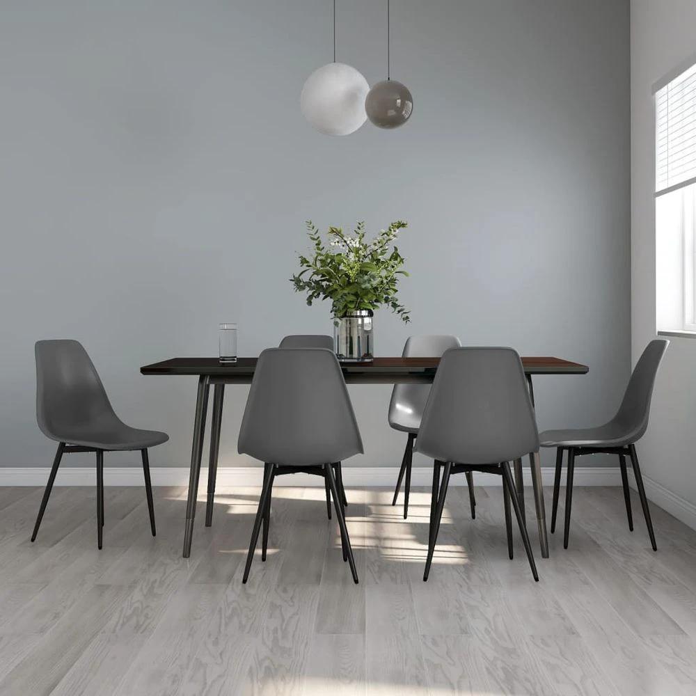 Dining Chairs 2 pcs vidaXL White PP by vidaXL