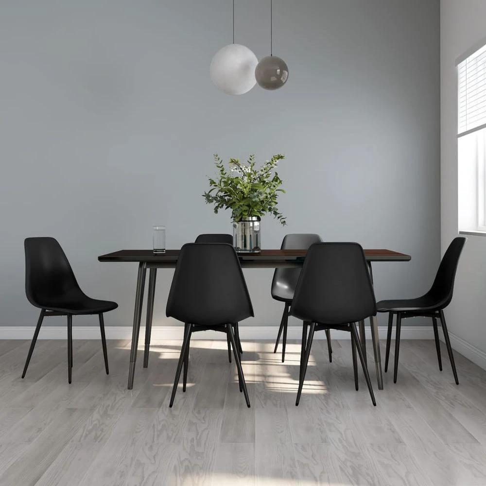 Dining Chairs 2 pcs vidaXL White PP by vidaXL