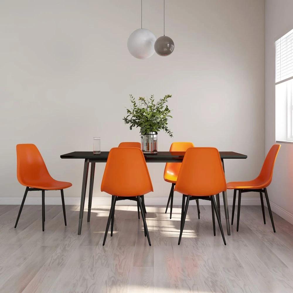 Dining Chairs 2 pcs vidaXL White PP by vidaXL