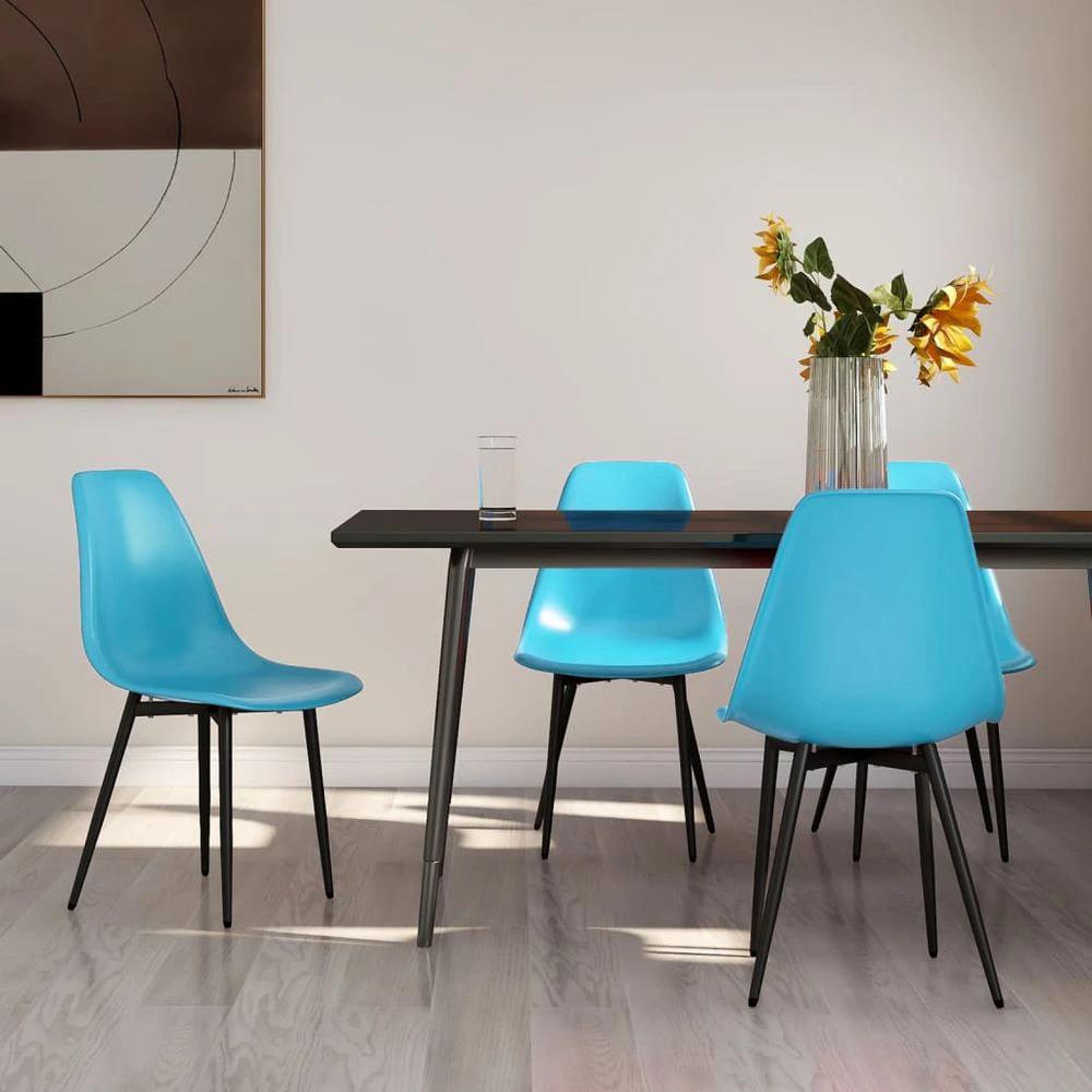 Dining Chairs 2 pcs vidaXL White PP by vidaXL