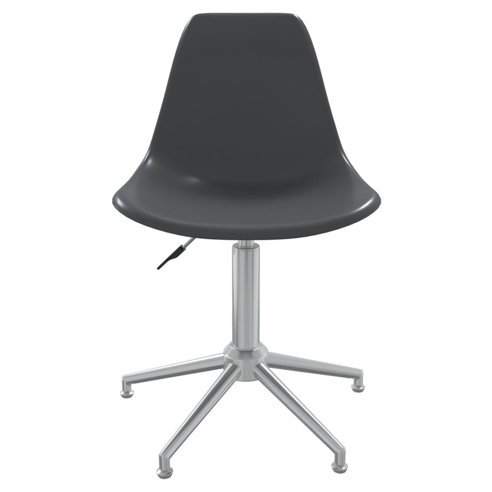 vidaXL Swivel Dining Chairs 2 pcs vidaXL Light Grey PP - Uncategorized Dining Chairs