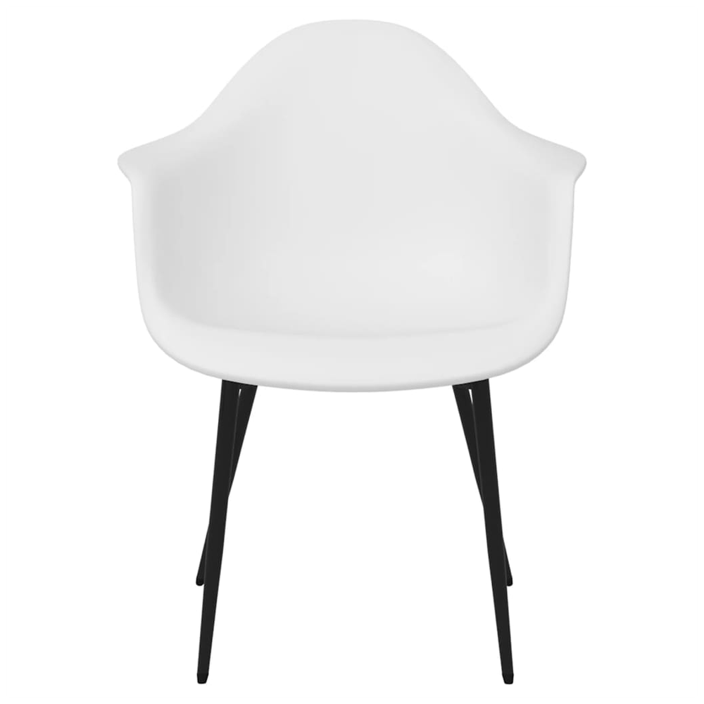vidaXL Dining Chairs 2 pcs vidaXL White PP - Uncategorized Dining Chairs