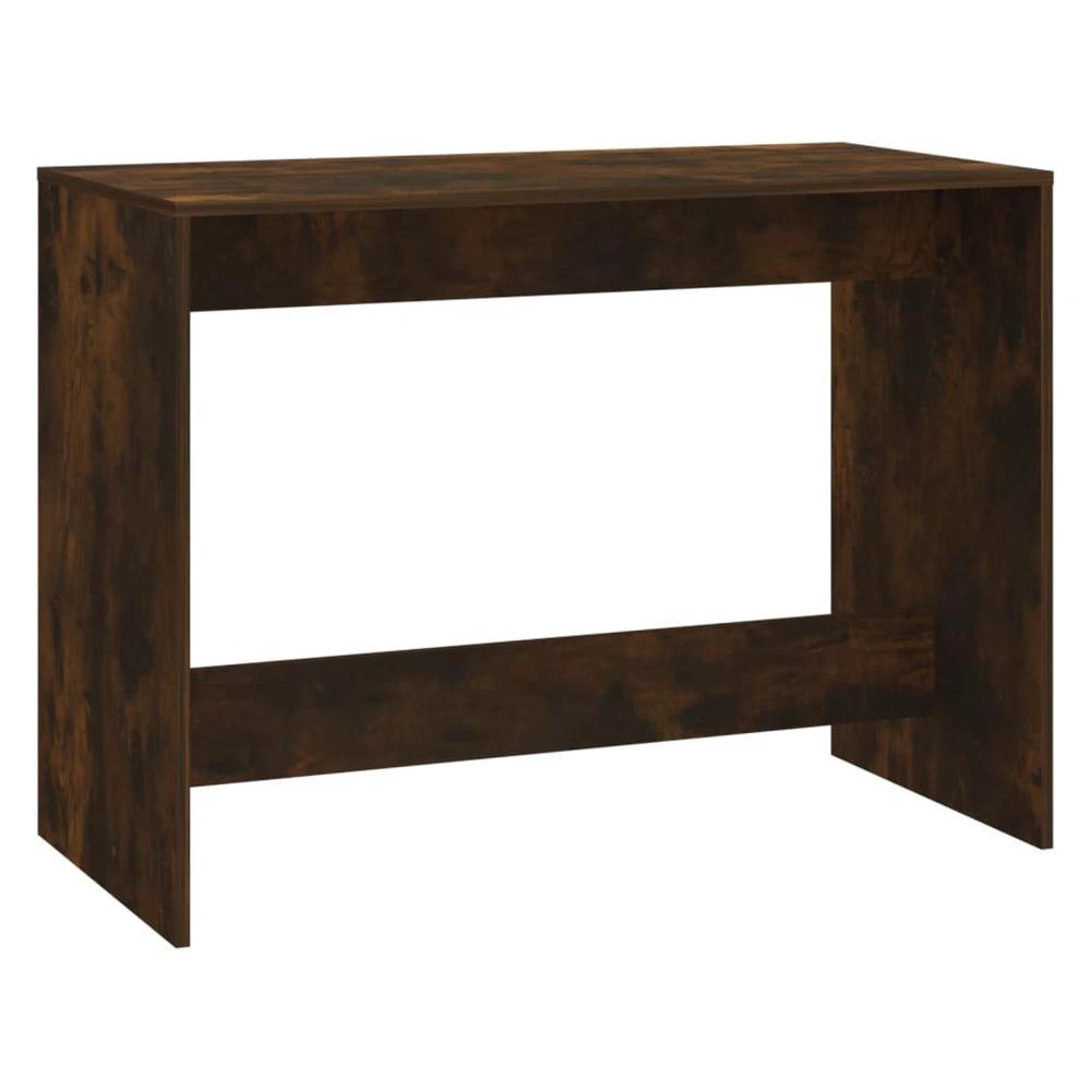 vidaXL 3 Piece vidaXL Dining Set Smoked Oak Engineered Wood - Uncategorized Dining Set