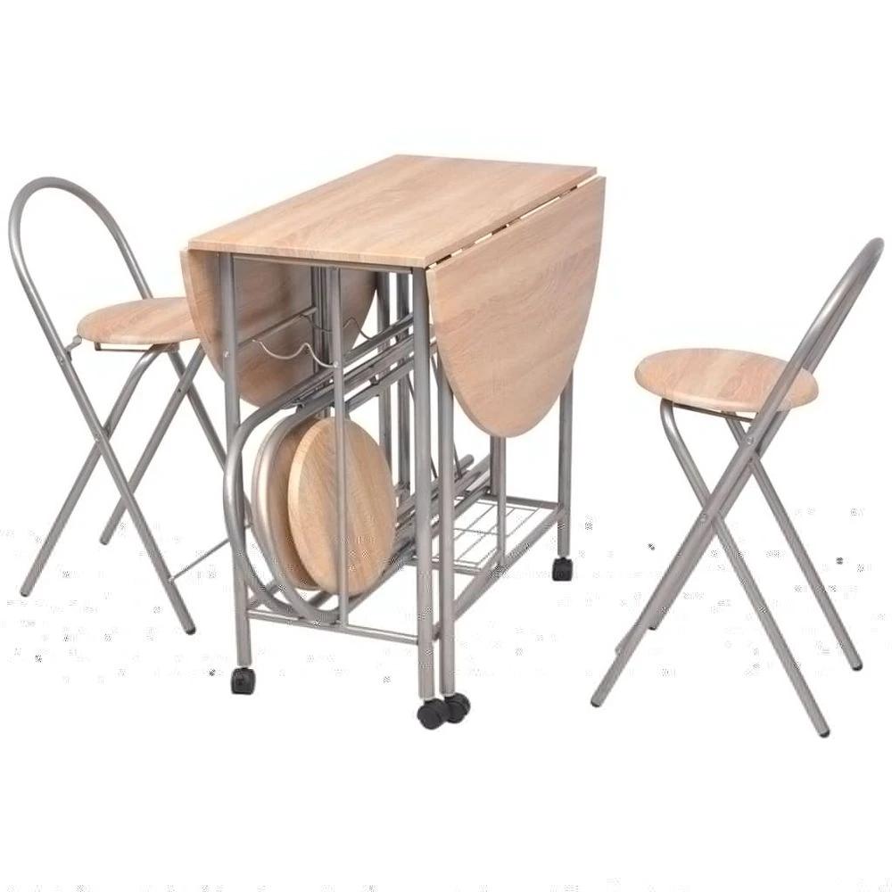 vidaXL Five Piece Folding Dining Set vidaXL MDF - Uncategorized Dining Set
