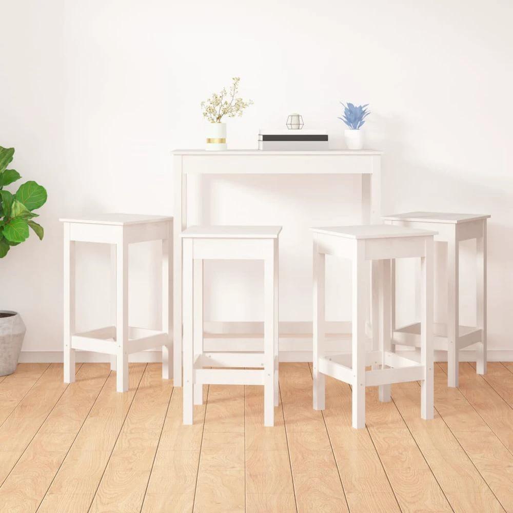 vidaXL 5 Piece Bar Set Honey Brown Solid Wood Pine by vidaXL