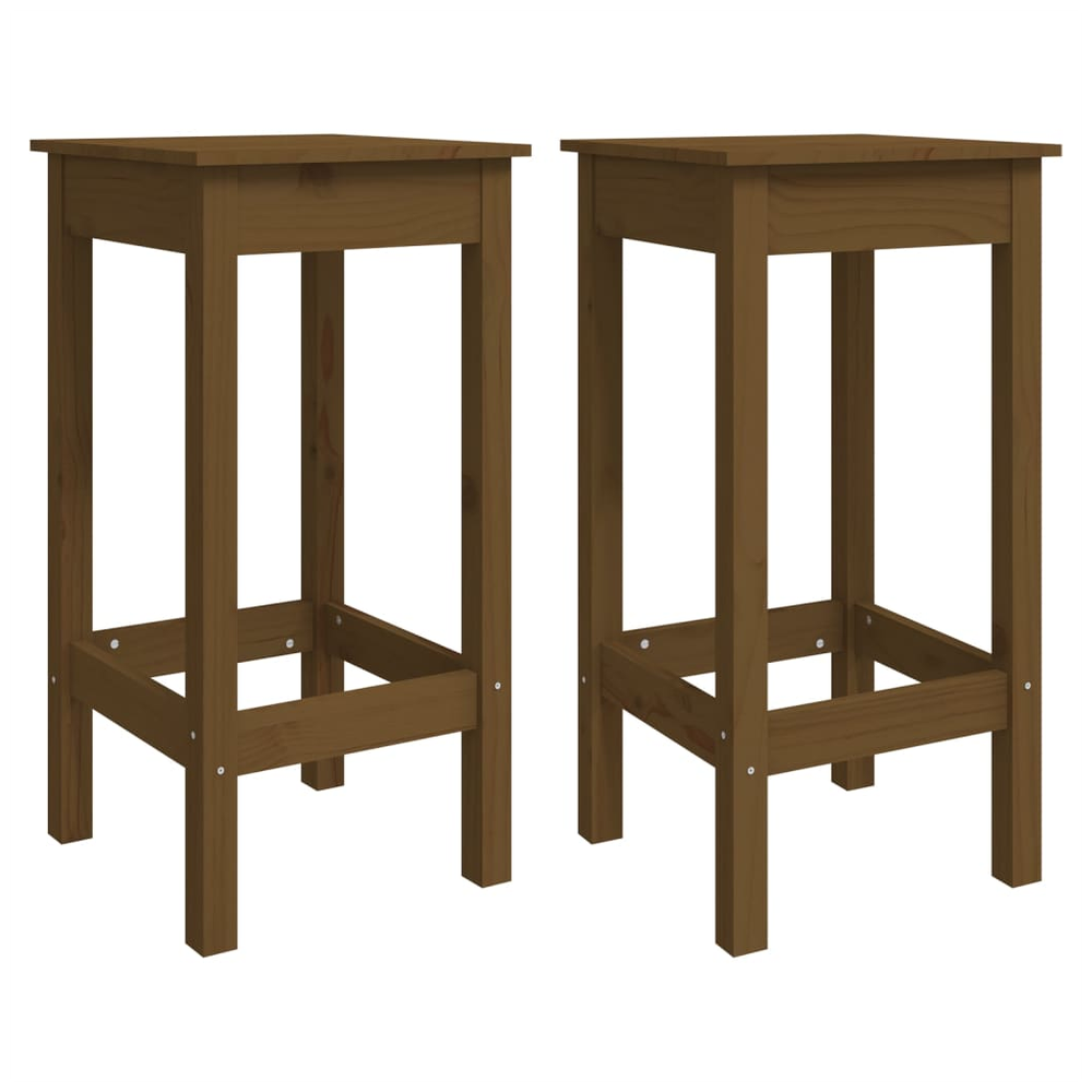 vidaXL 5 Piece Bar Set Honey Brown Solid Wood Pine by vidaXL