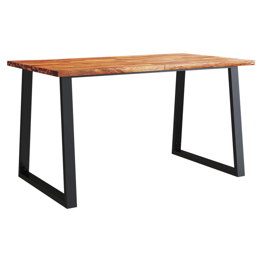 3 Piece vidaXL Dining Set with Live Edge Solid Wood Acacia by vidaXL