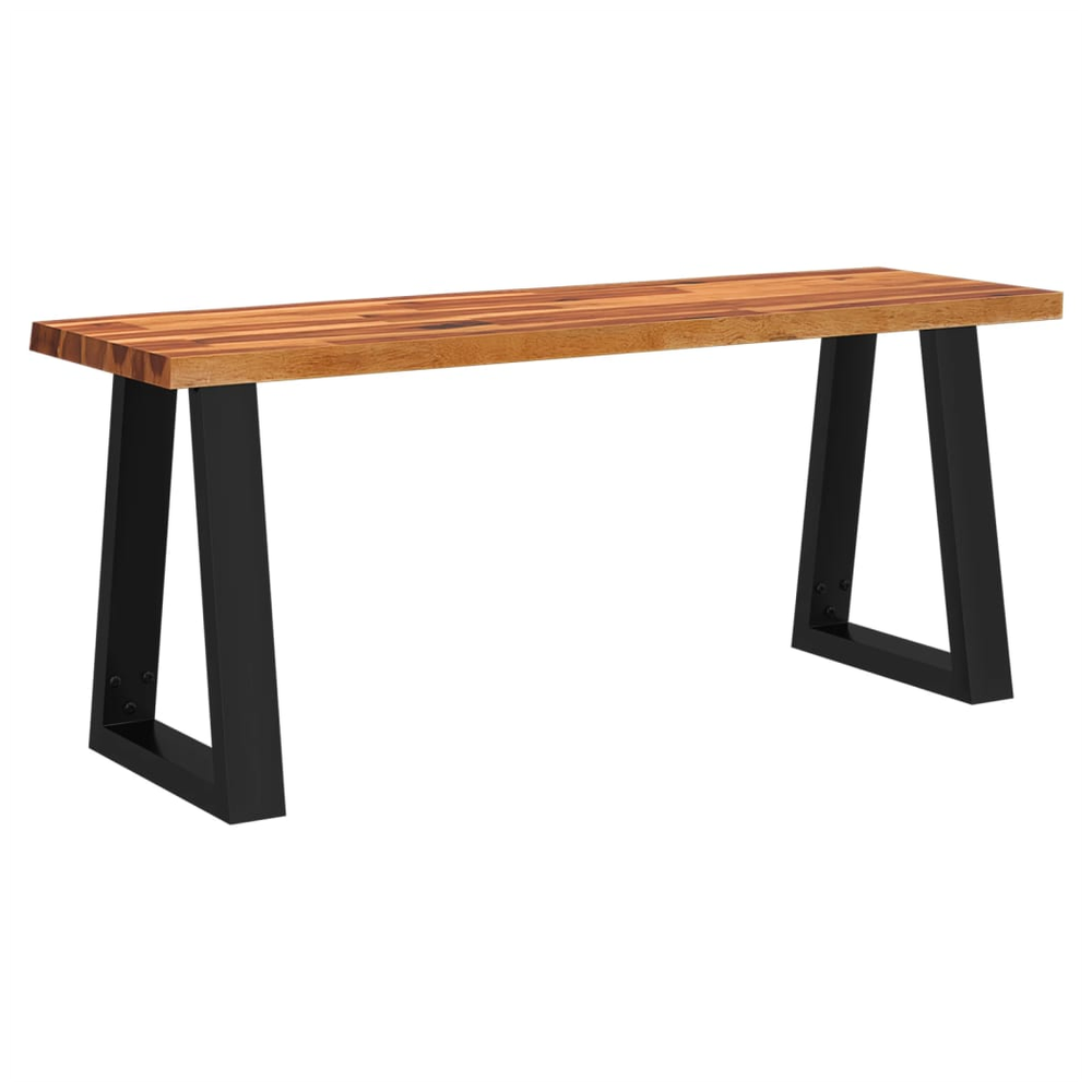 3 Piece vidaXL Dining Set with Live Edge Solid Wood Acacia by vidaXL
