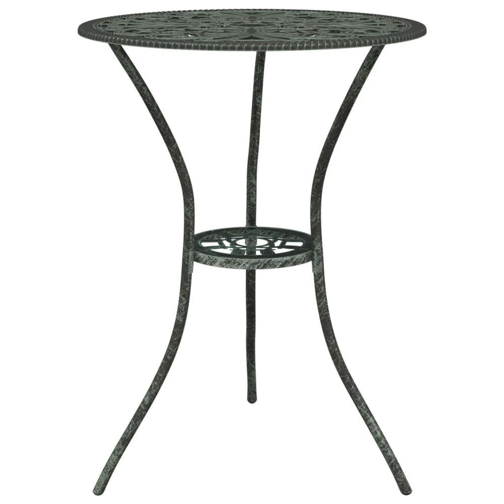 vidaXL 3 Piece vidaXL Bistro Set Cast Aluminium Green - Uncategorized Dining Set