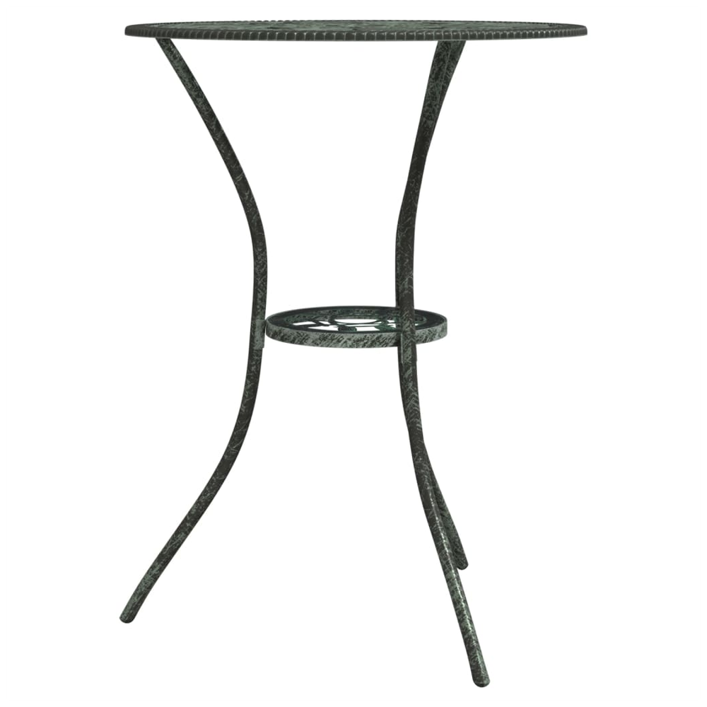 vidaXL 3 Piece vidaXL Bistro Set Cast Aluminium Green - Uncategorized Dining Set
