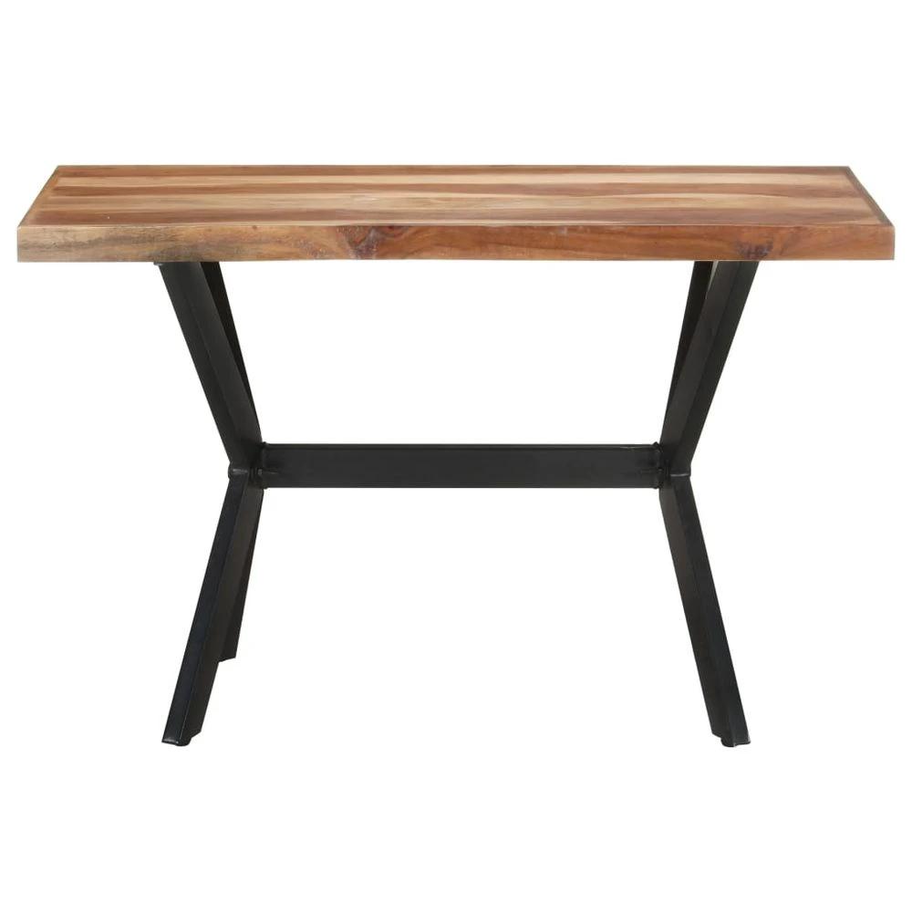 Dining Table vidaXL 120x60x75 cm Solid Wood with Honey Finish by vidaXL