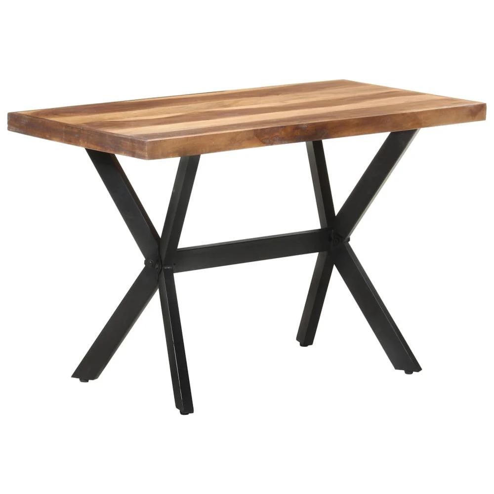 Dining Table vidaXL 120x60x75 cm Solid Wood with Honey Finish by vidaXL