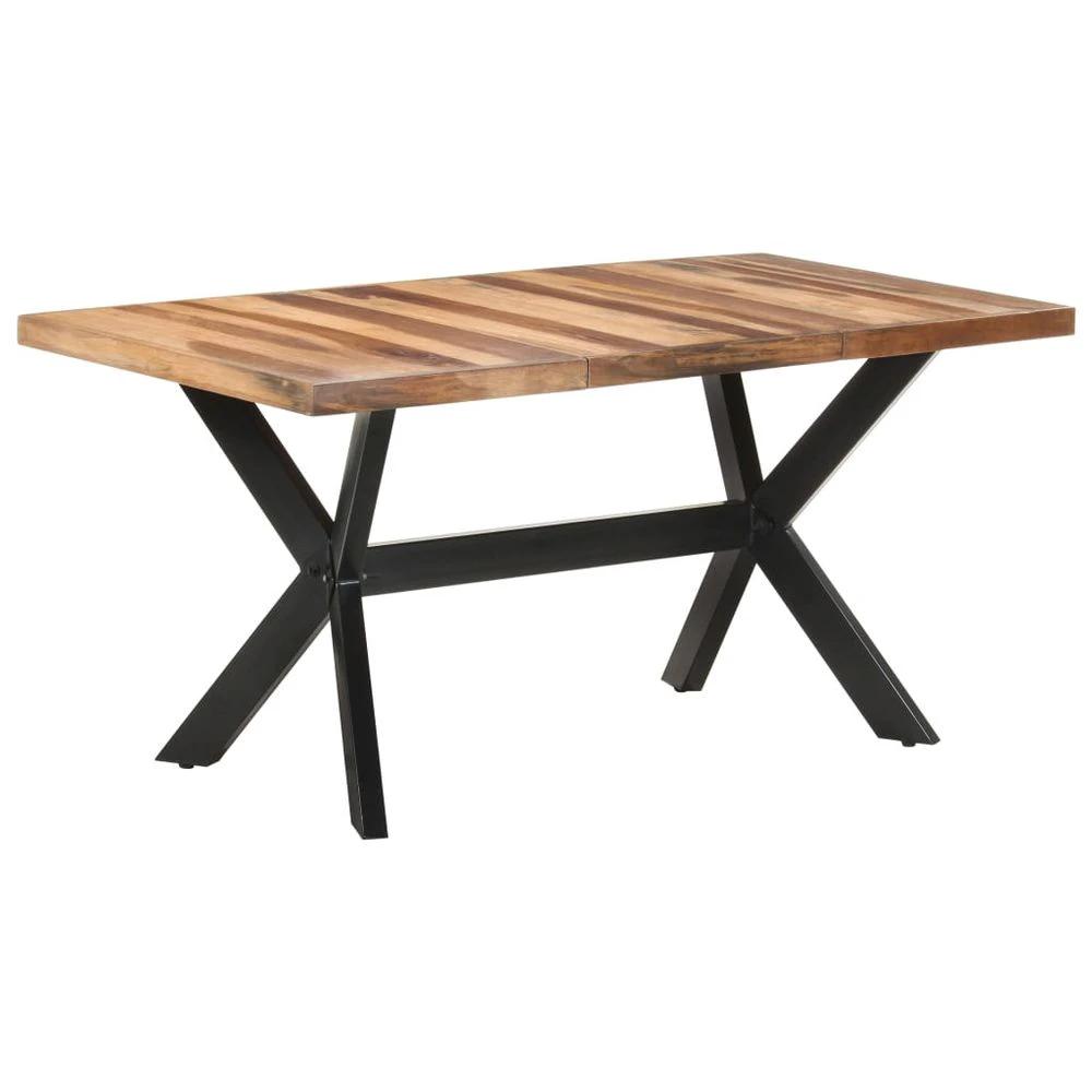 Dining Table vidaXL 120x60x75 cm Solid Wood with Honey Finish by vidaXL