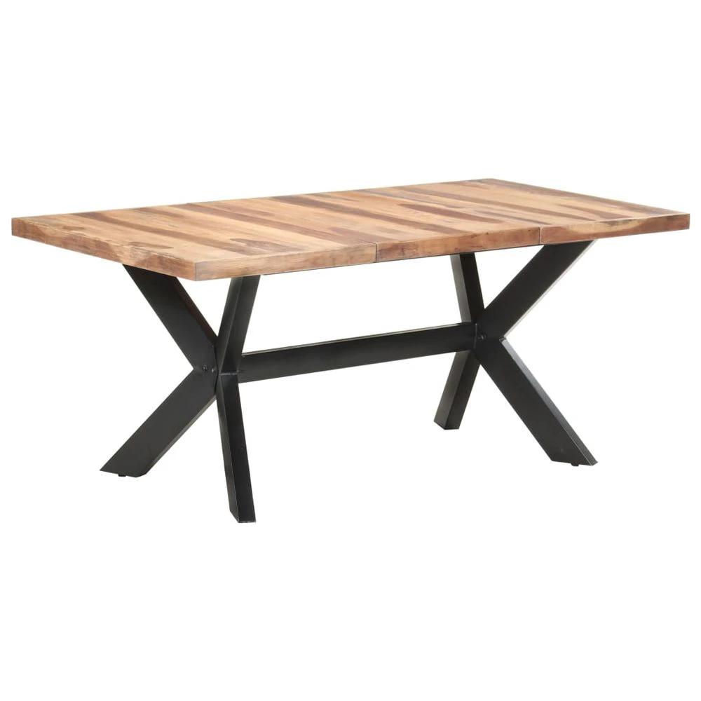 Dining Table vidaXL 120x60x75 cm Solid Wood with Honey Finish by vidaXL