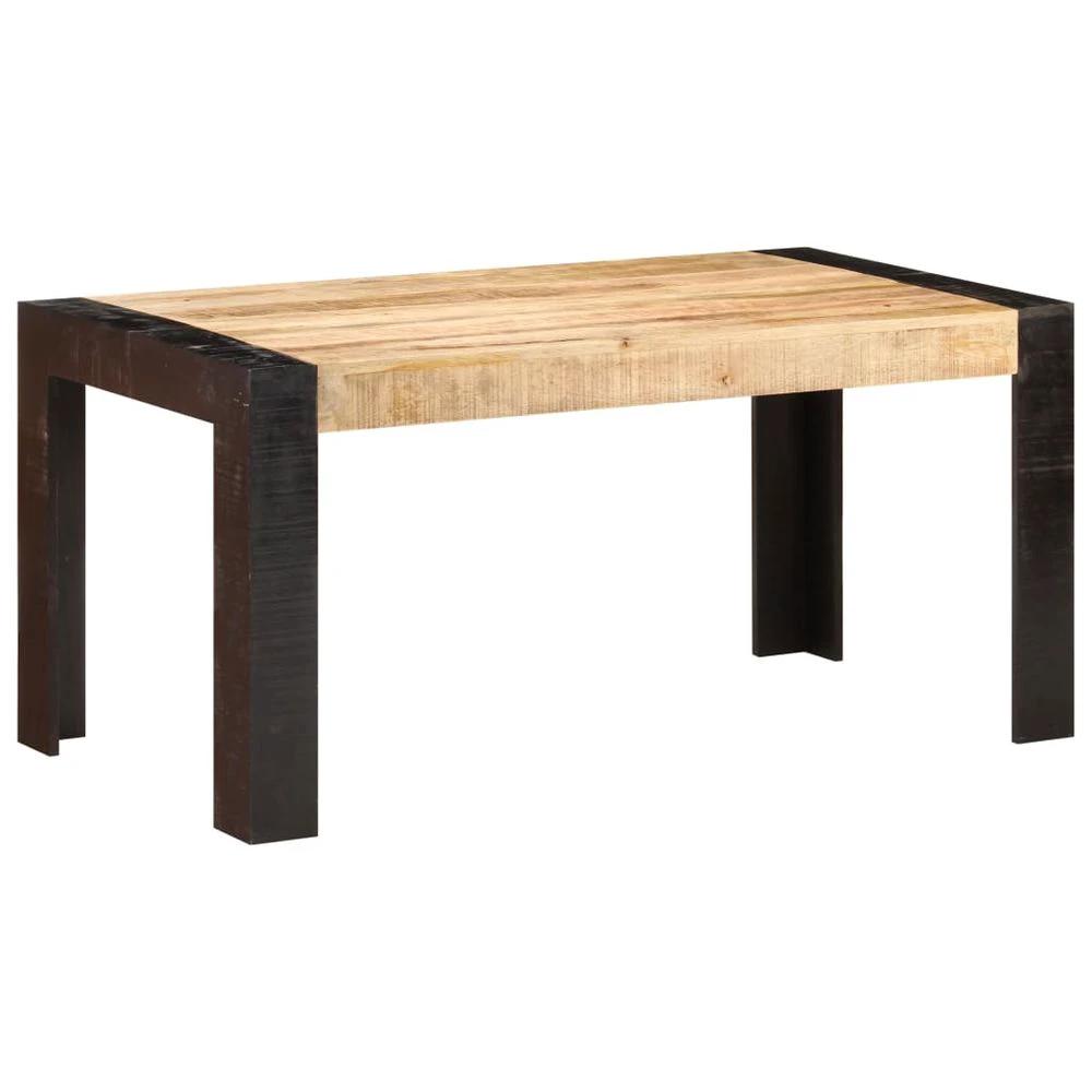 vidaXL Dining Table 160x80x76 cm vidaXL Solid Mango Wood - Uncategorized Dining Table