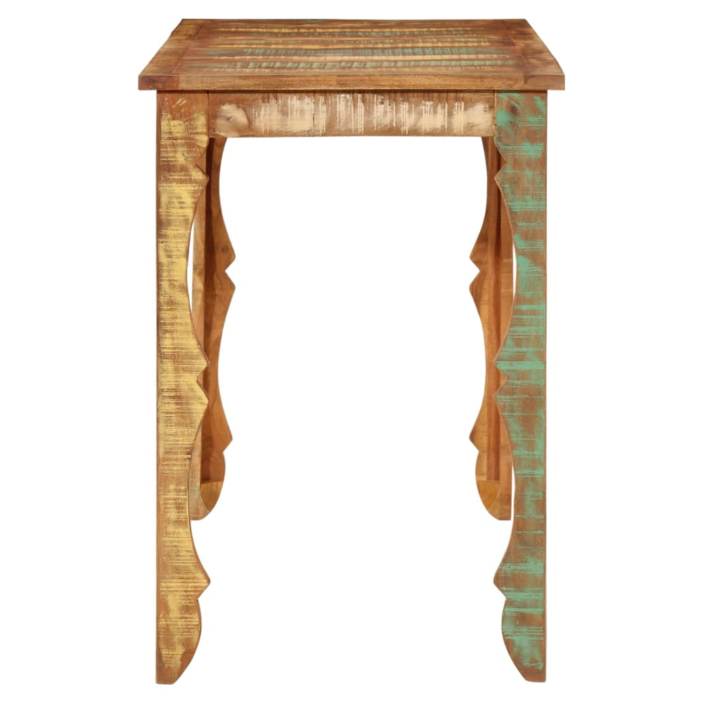 Dining Table 110x52x76 cm vidaXL Solid Wood Reclaimed by vidaXL