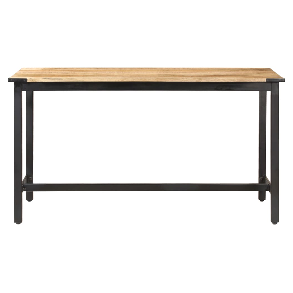 vidaXL Dining Table 140x70x76 cm vidaXL Solid Rough Mango Wood - Uncategorized Dining Table