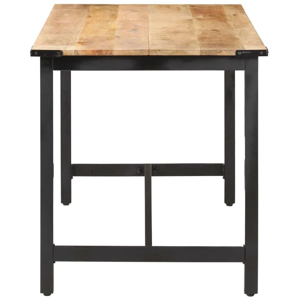 vidaXL Dining Table 140x70x76 cm vidaXL Solid Rough Mango Wood - Uncategorized Dining Table